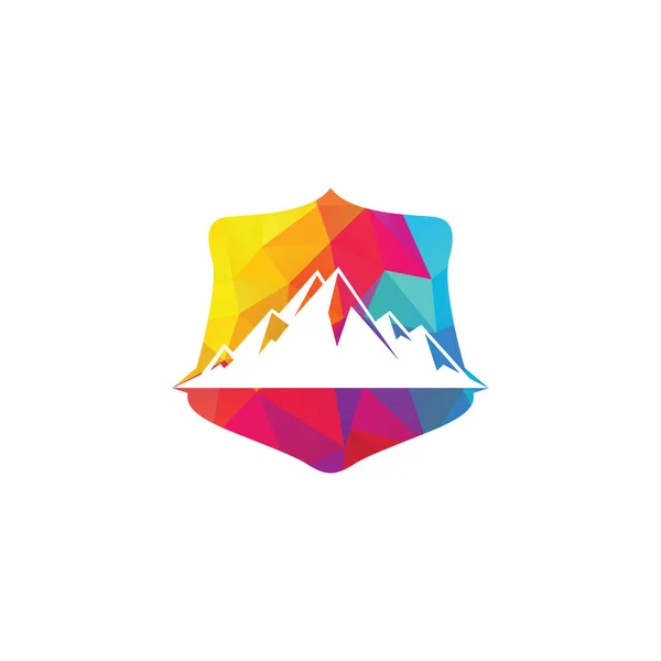 Логотип Shield Mountain Векторні Ілюстрації — стоковий вектор