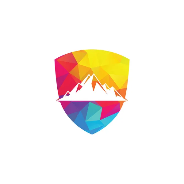 Illustrations Vectorielles Logo Shield Mountain — Image vectorielle