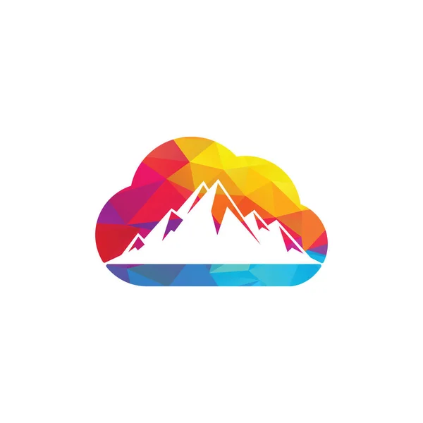 Design Logotipos Mountain Sky Cloud —  Vetores de Stock