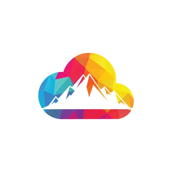 Design Logotipos Mountain Sky Cloud —  Vetores de Stock