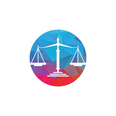 Hukuk ve Avukat Logosu Tasarımı. Hukuk firması ve ofis vektör logosu tasarımı.