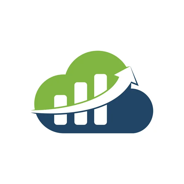 Návrh Vektorové Ikony Šablony Loga Cloud Business Finance Šablona Firemního — Stockový vektor