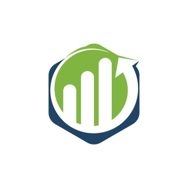 Business Finance Logo vektör simgesi tasarımı. İş Mali ve Muhasebe Logosu Tasarım Şablonu.