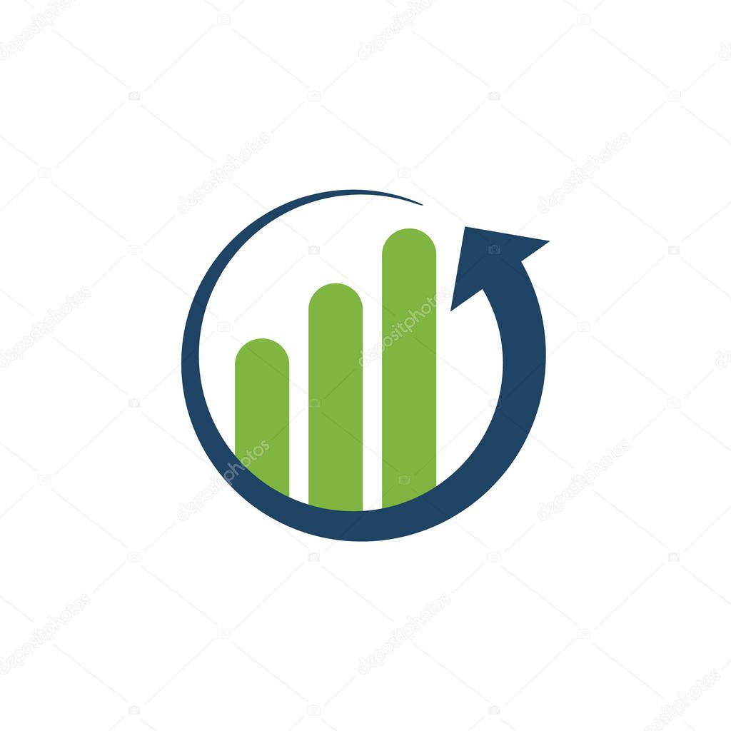Business Finance Logo template vector icon design. Business Financial and Accounting Logo design Template.