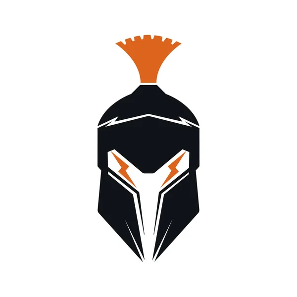 スパルタンのロゴ 古いヴィンテージアンティークスパルタン戦士ベクトルデザイン — ストックベクタ