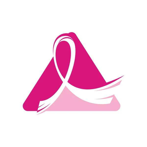 Октябрьская Информационная Кампания Борьбе Раком Молочной Железы Дизайн Женского Вектора — стоковый вектор