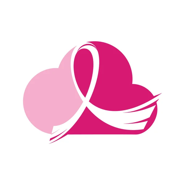 乳腺癌10月认知活动背景 粉红丝带乳腺癌病媒图解设计 — 图库矢量图片