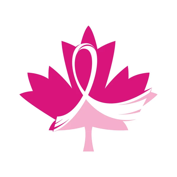 乳腺癌10月认知活动背景 粉红丝带乳腺癌病媒图解设计 — 图库矢量图片