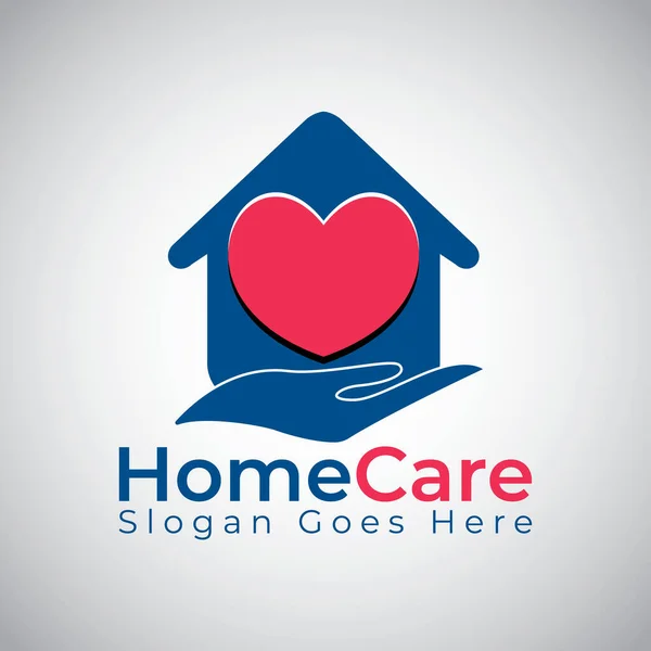 Logo House Care Projektuje Wektor Koncepcji Dom Wzór Logo Miłości — Wektor stockowy