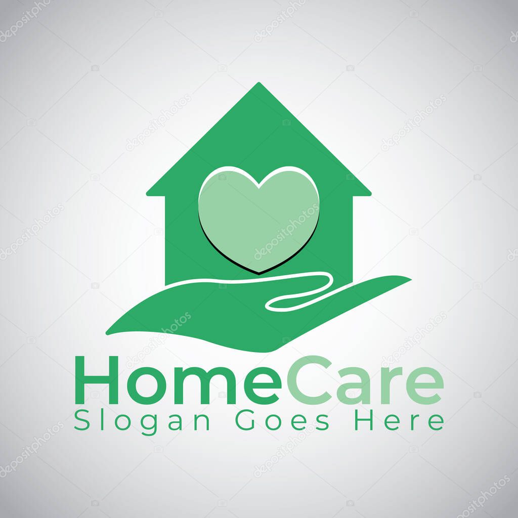 House Care logo designs concept vector, Home and love logo template.