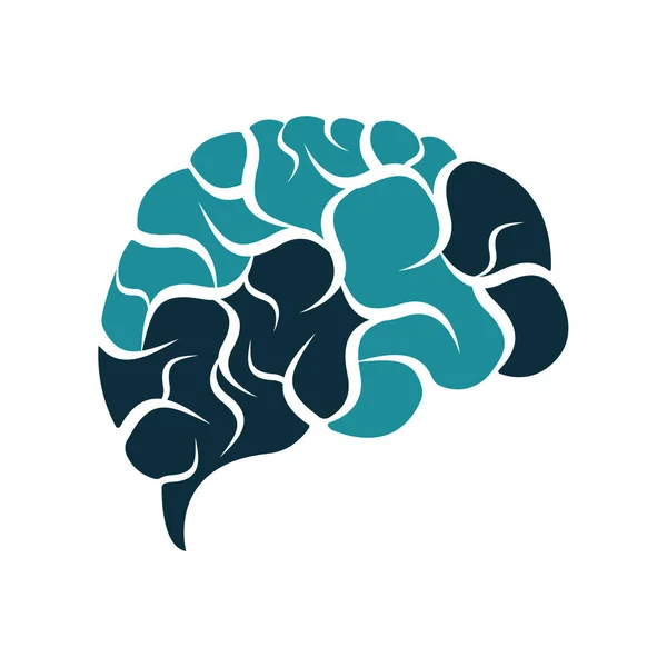 Modèle Vectoriel Logo Cerveau Brainstorm Logo Idées Neurologie Logo Pensez — Image vectorielle