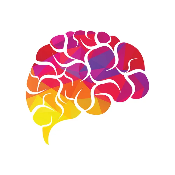 Design Modelo Vetor Logotipo Cerebral Brainstorm Logo Ideias Neurologia Logo — Vetor de Stock