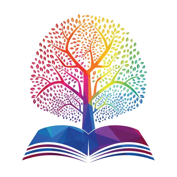 Kitap Ağacı Şablonu Tasarımı. Kitap Şablonunda Eğitim Ağacı..