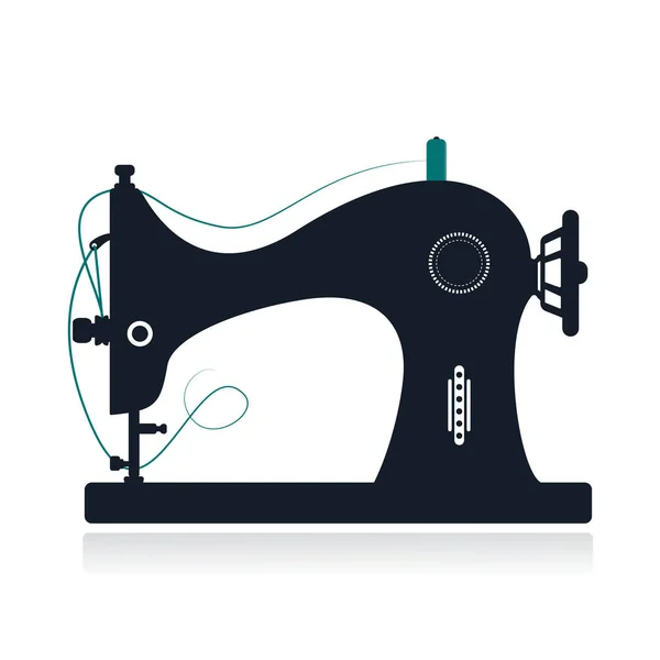 Вінтажний Значок Швейної Машини Проста Ілюстрація Піктограми Ручної Швейної Машини — стоковий вектор