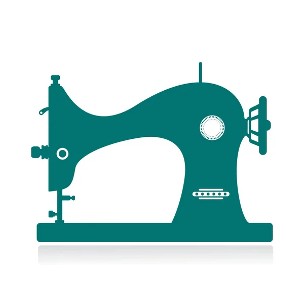 Icono Máquina Coser Vintage Ilustración Simple Del Icono Máquina Coser — Archivo Imágenes Vectoriales