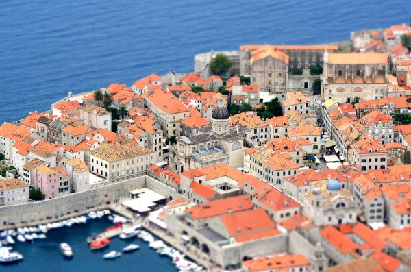 Widok Lotu Ptaka Panoramiczny Stare Miasto Stary Port Cesarska Twierdza — Zdjęcie stockowe
