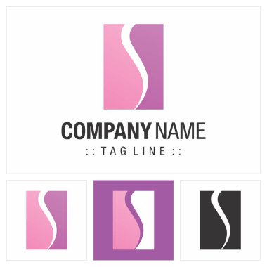 Body Shape Vector Sembol Şirketi Logosu (Logotype). Geometrik, Güzellik, Moda Tarzı Simgesi Resimleri. Zarif ve Modern Kimlik Tasarım Fikri Şablonu (Brand). 