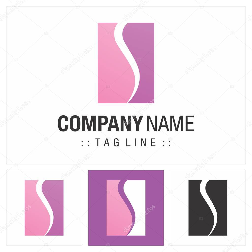 Body Shape Vector Symbol Company Logo (Logotype). Geometric, Beauty, Fashion Style Icon Illustration. Elegant and Modern Identity Concept Design Idea Template (Brand). 