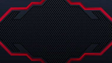 3D üst üste bindirme efektli modern kırmızı arkaplan. Grafik tasarım ögeleri.