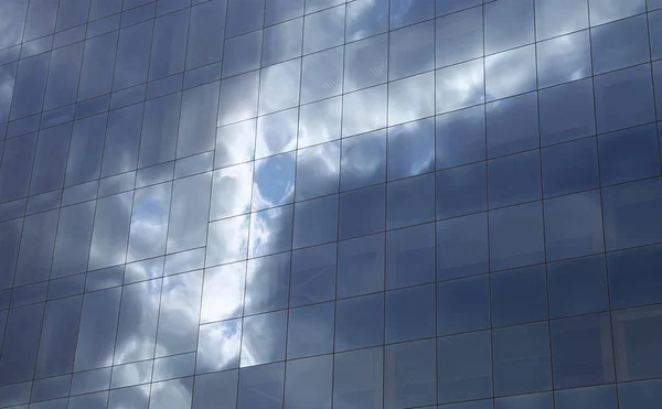 Textur Muster Hintergrund Spiegelung Fensterbau Blaue Fenster Den Fenstern Spiegelnde — Stockfoto