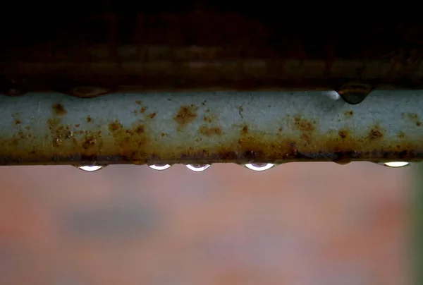 Rain Dew Pipes Steel Pipe Nida Lithuania — Stock Photo, Image