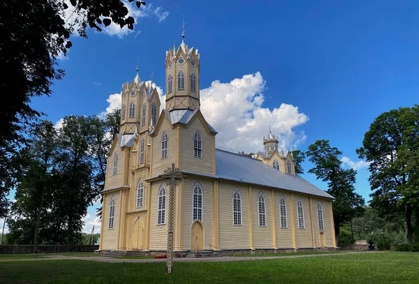 Nemajunai St. The Church of the Apostles Peter and Paul stands in the village of Nemajunai, Lithuania
