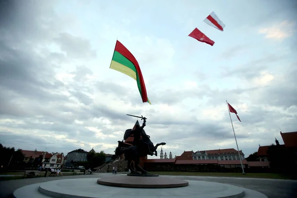 Solidariteit Met Het Wit Russische Volk Werd Naast Het Kaunas — Stockfoto