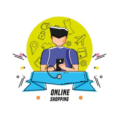 simgeleri çevrimiçi alışveriş ile karakter adam