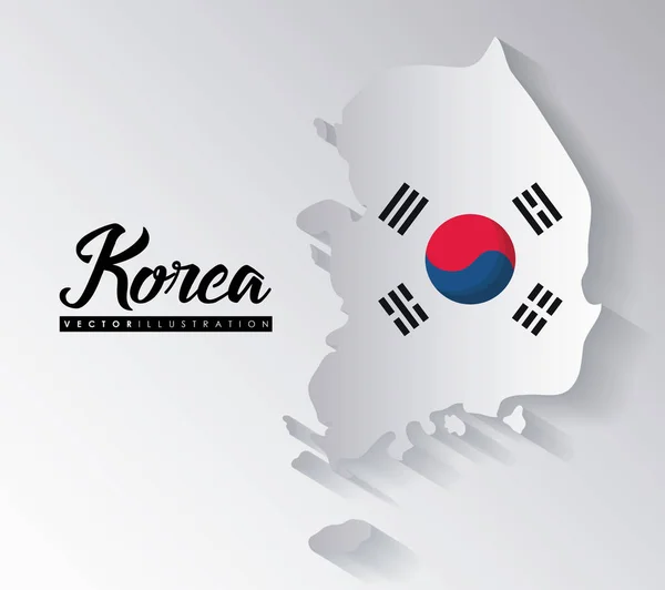 Desain Korea Selatan - Stok Vektor
