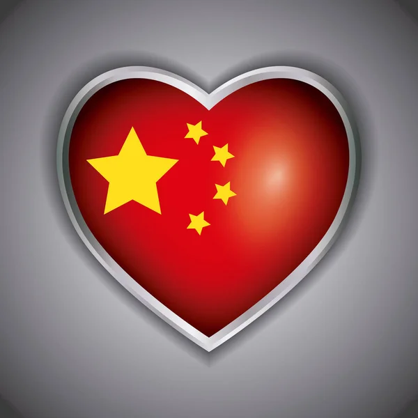 Design de bandeira china — Vetor de Stock