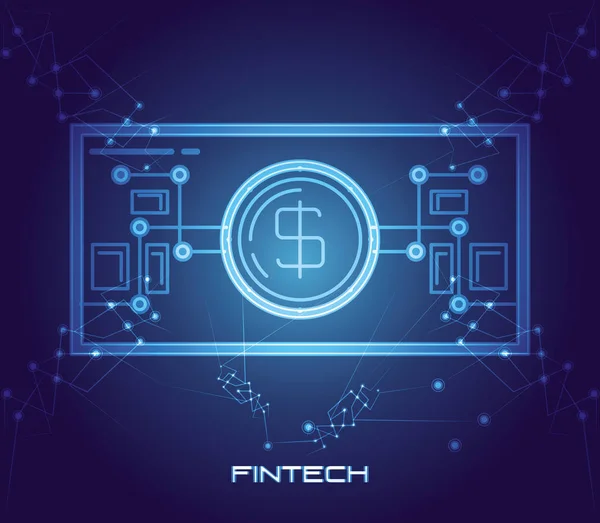 Rechnung Geld Finanztechnologie-Ikone — Stockvektor