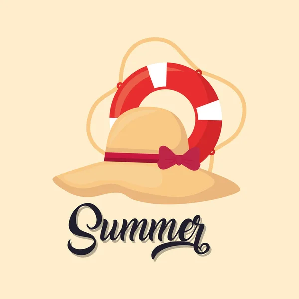 Letní prázdniny návrh — Stockový vektor