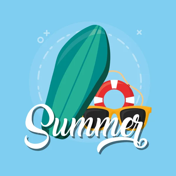 De zomervakanties ontwerpen — Stockvector