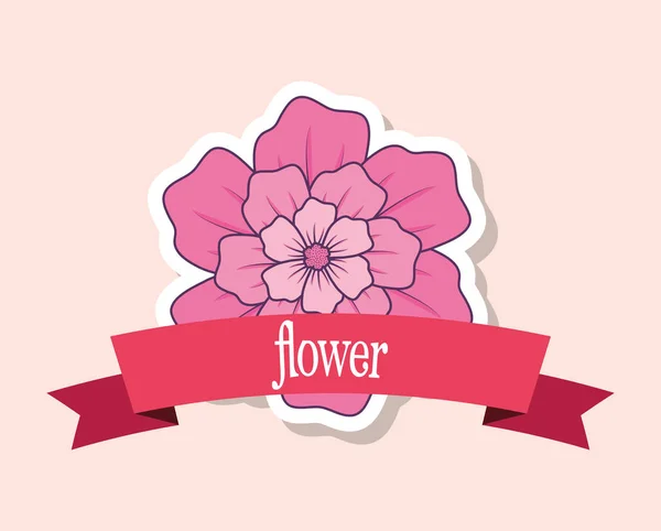 Piękne kwiaty design — Wektor stockowy