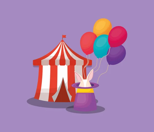 Diseño de circo de carnaval — Vector de stock