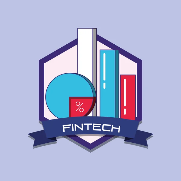 Finanztechnologie-Design — Stockvektor