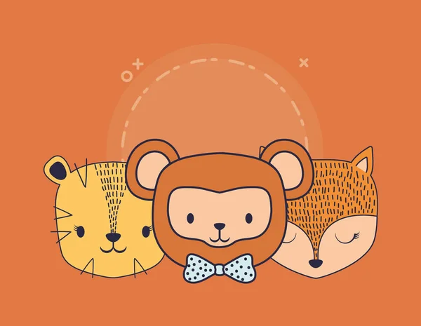 Design de animais bonitos —  Vetores de Stock