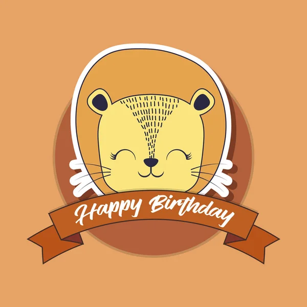 Feliz cumpleaños diseño — Vector de stock