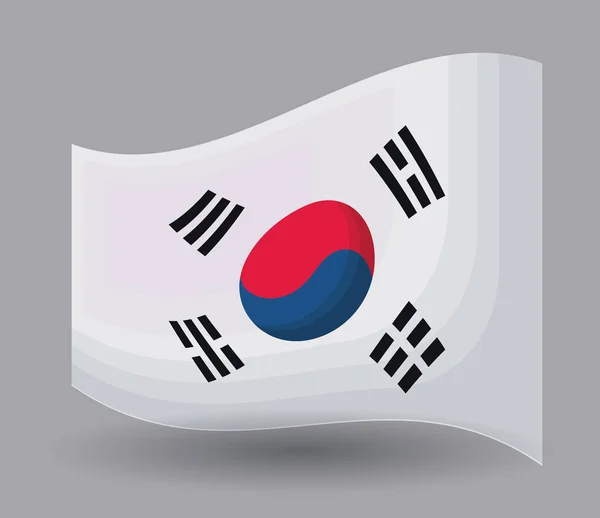 Corea del Sur diseño — Vector de stock