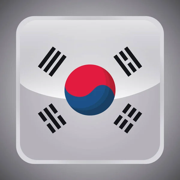 Korea Południowa design — Wektor stockowy