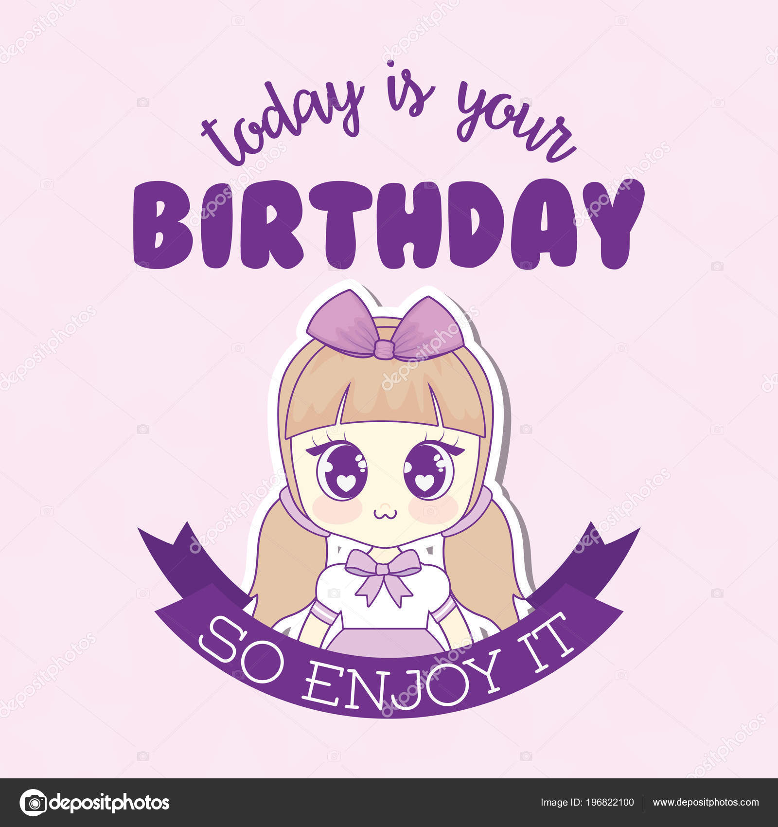 Kawaii Happy Birthday Design Vector Image By C Djv Vector Stock Kawaii Happy Birthday Design Vector Image By C Djv Vector Stock