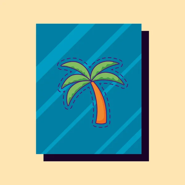 Diseño de palma tropical — Vector de stock