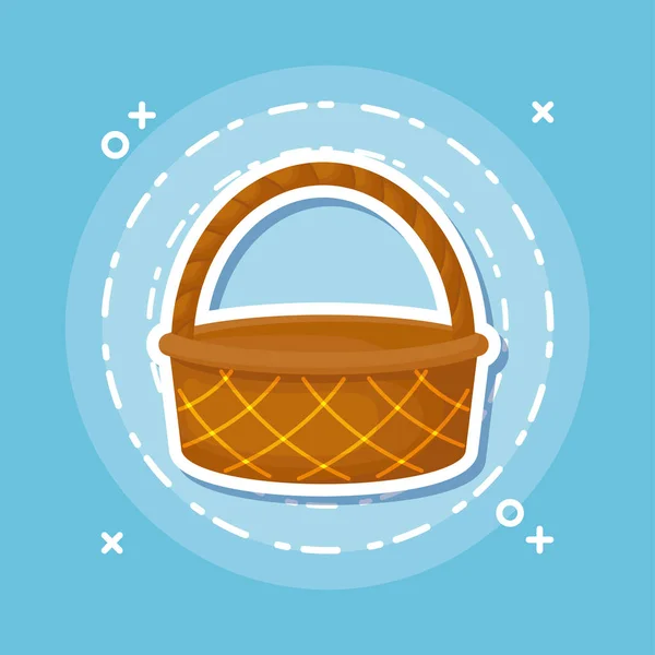 Icona del cestino da picnic — Vettoriale Stock