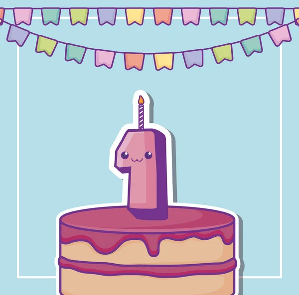 Design feliz aniversário — Vetor de Stock