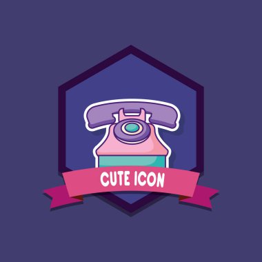 Retro telefon simgesi