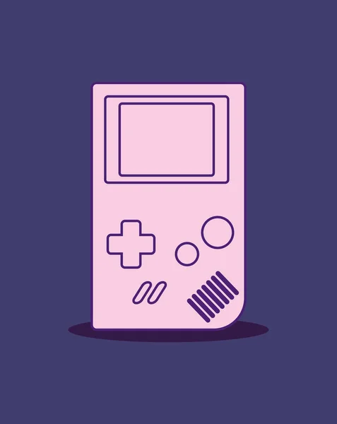 Taşınabilir video oyunu tasarım — Stok Vektör
