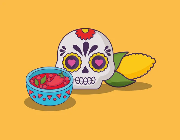 Mexicaans eten ontwerp — Stockvector