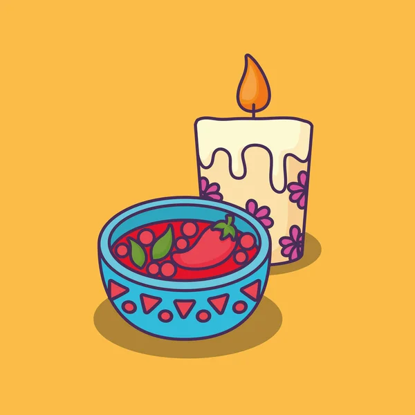 Design alimentaire mexicain — Image vectorielle