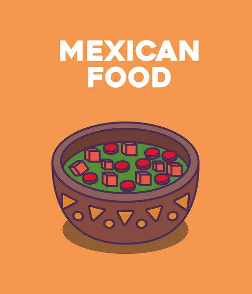 Design de comida mexicana — Vetor de Stock