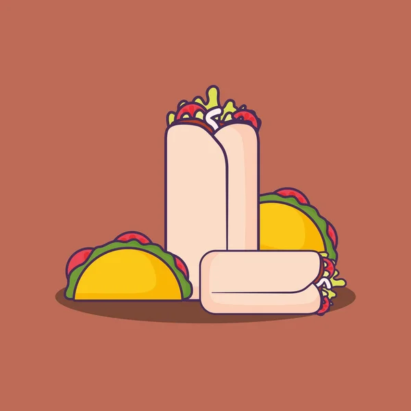 Mexican food design — Stock Vector